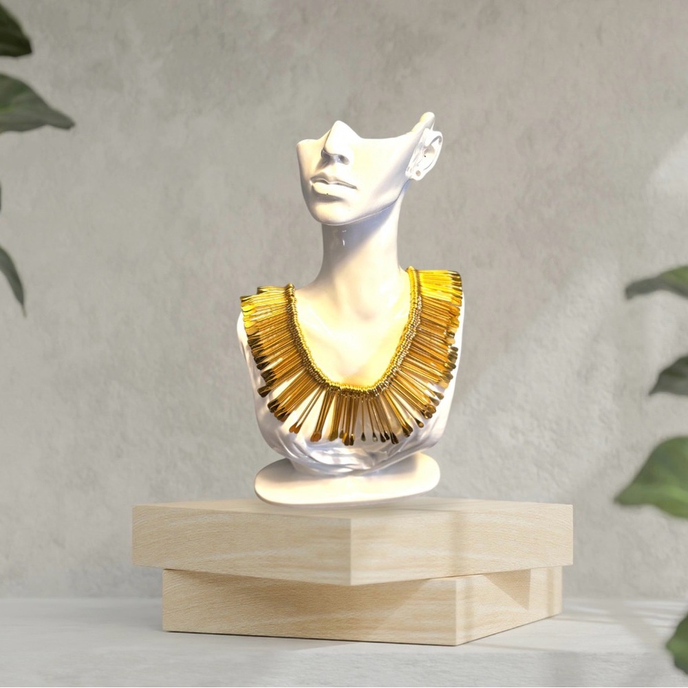 Sassy Jones Nagosi Gold Women's Bib Necklace